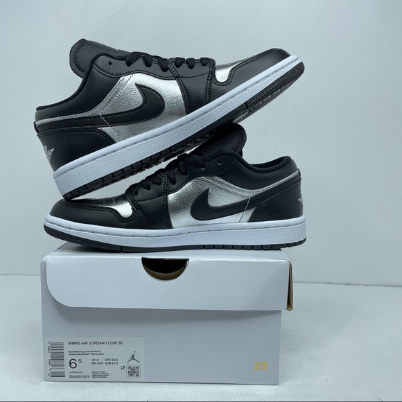Nike Air Jordan 1 Retro Low SE “Silver Toe” NEW - Picture 3 of 4